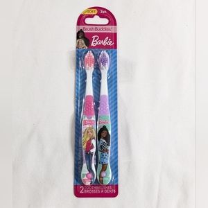 Barbie Brush Buddies Soft Children's Toothbrushes, 2 Count